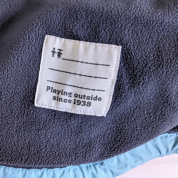 Columbia Girls Blue Rainy Trails Fleece Lined Jacket Waterproof Size Large - Picture 9 of 10